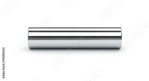 hiny chrome pipe extension, vertical position, white background.