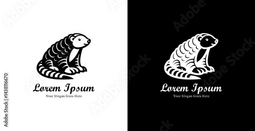 Pangolin logo design with modern style