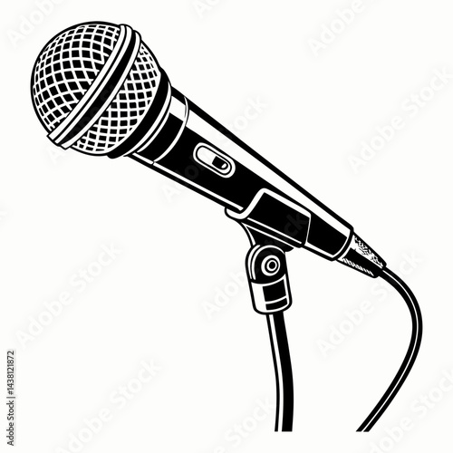 microphone isolated on white