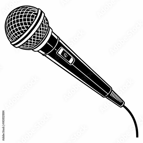 microphone isolated on white