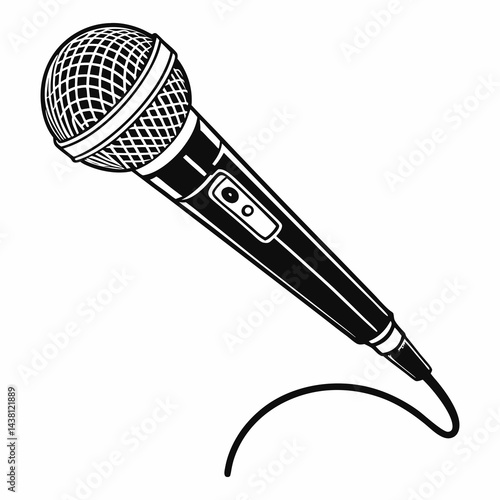 microphone isolated on white