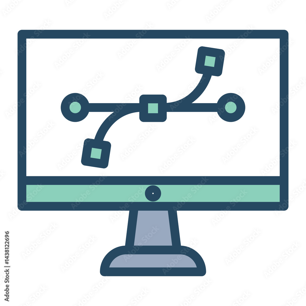graphic design line green fill_Curve.eps