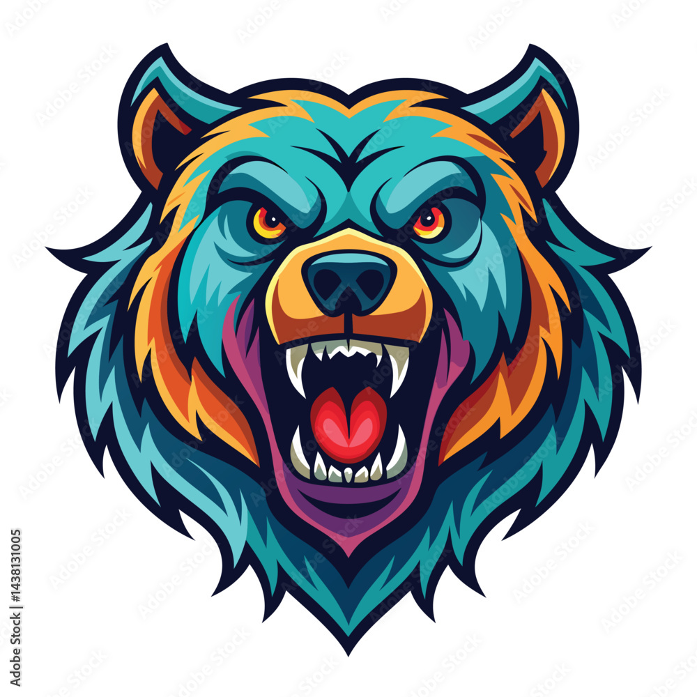 Angry bear head graphic design (1) Angry bear head graphic design (1)