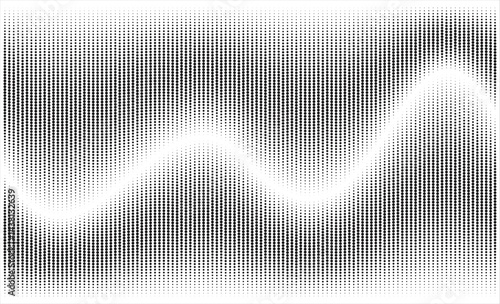 Black and white vertical lines create a dynamic wavy distortion, An undulating optical abstract art