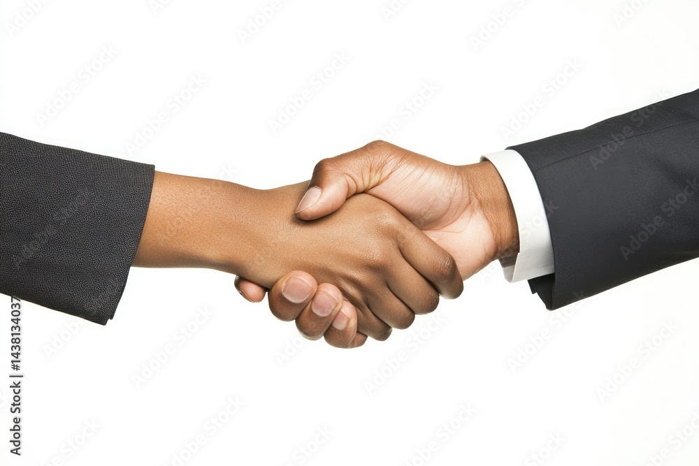 Two people shaking hands, a gesture of agreement and collaboration in business. Two people shaking hands, a gesture of agreement and collaboration in business.
