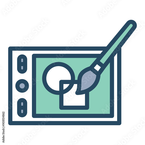 graphic design line green fill_Paintbrush.eps