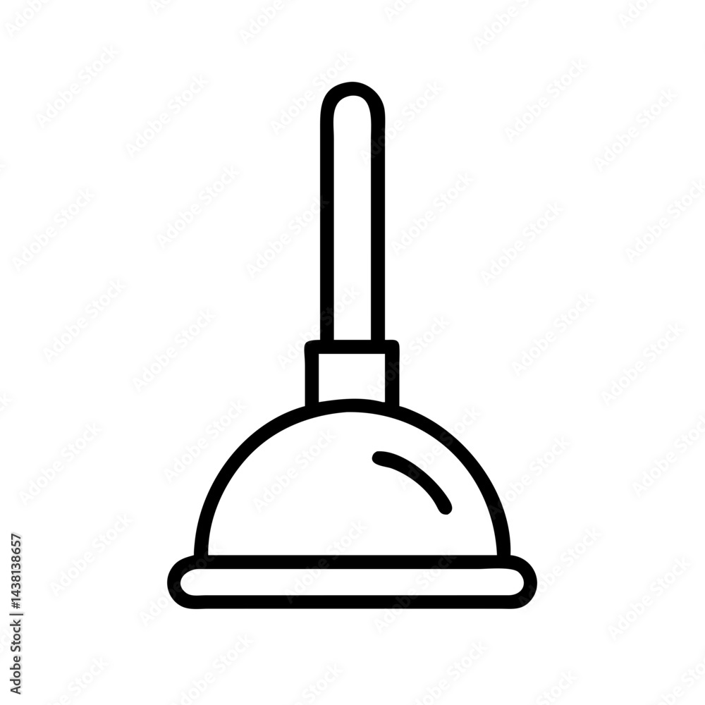 Obraz premium plunger icon vector illustration