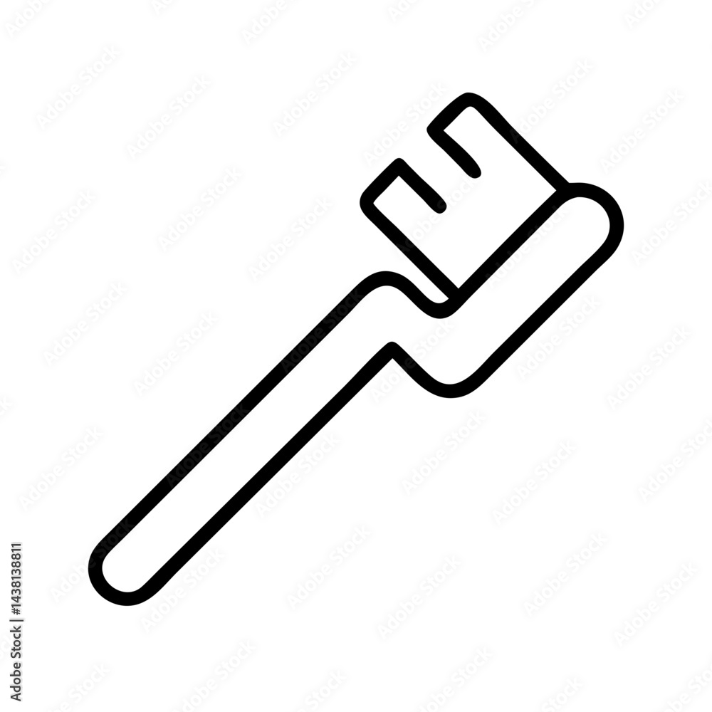 toothbrush line art icon vector illustration toothbrush line art icon vector illustration
