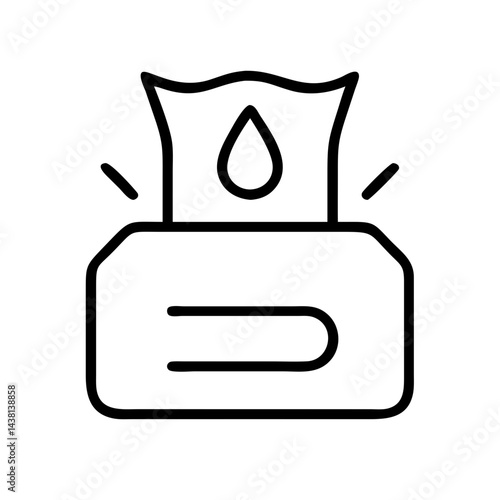 wet wipes icon vector illustration