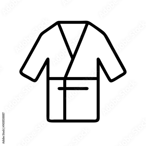 bathrobe icon vector illustration