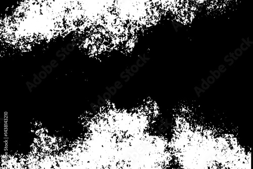 Grainy Gritty vector stipple texture of coal, ink sand, noise paper overlay