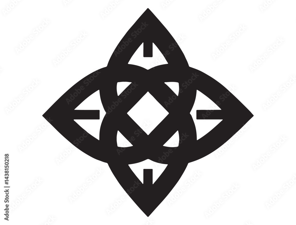 CELTIC KNOT SILHOUETTE WHITE BACKGROUND CELTIC KNOT SILHOUETTE WHITE BACKGROUND