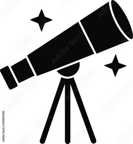 telescope-with-stars-icon---vision-or-future-goals 