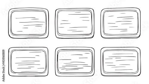 Cutting board set line art