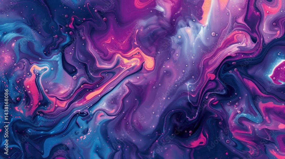 Fototapeta premium Vibrant Abstract Swirl - Dynamic Colorful Patterns in Motion for Artistic Background Use