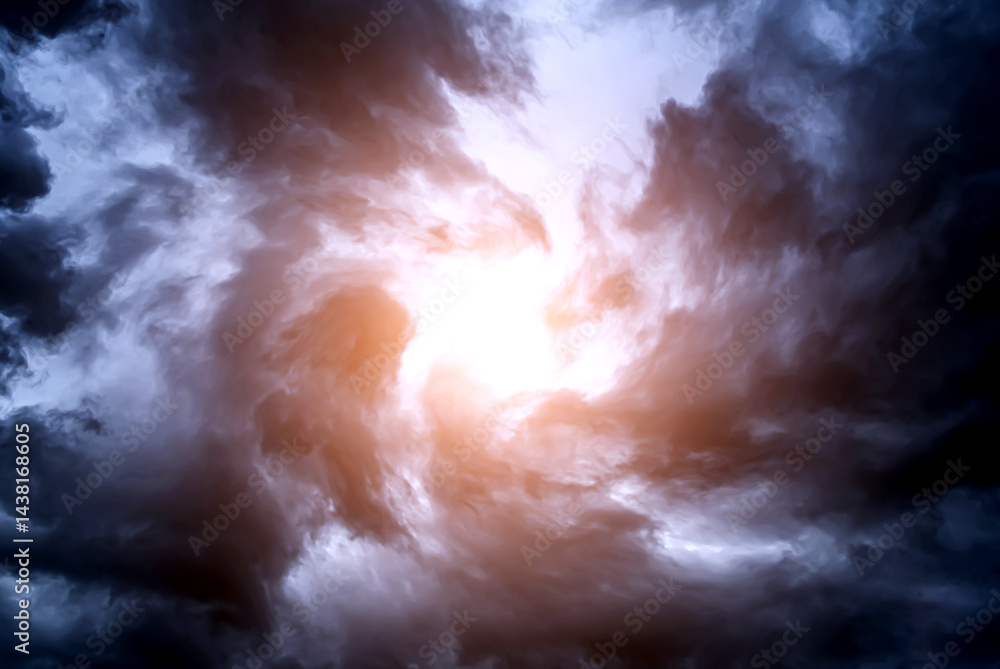 Blurred Swirl in the Clouds