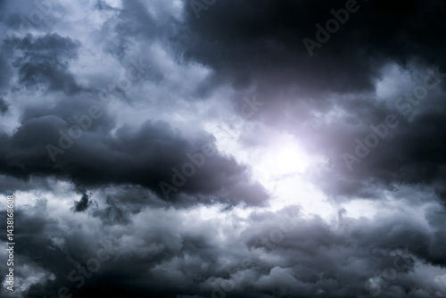 Obraz na płótnie Dramatic Storm Clouds Background w salonie