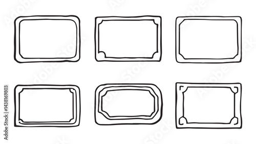 Doormat set line art