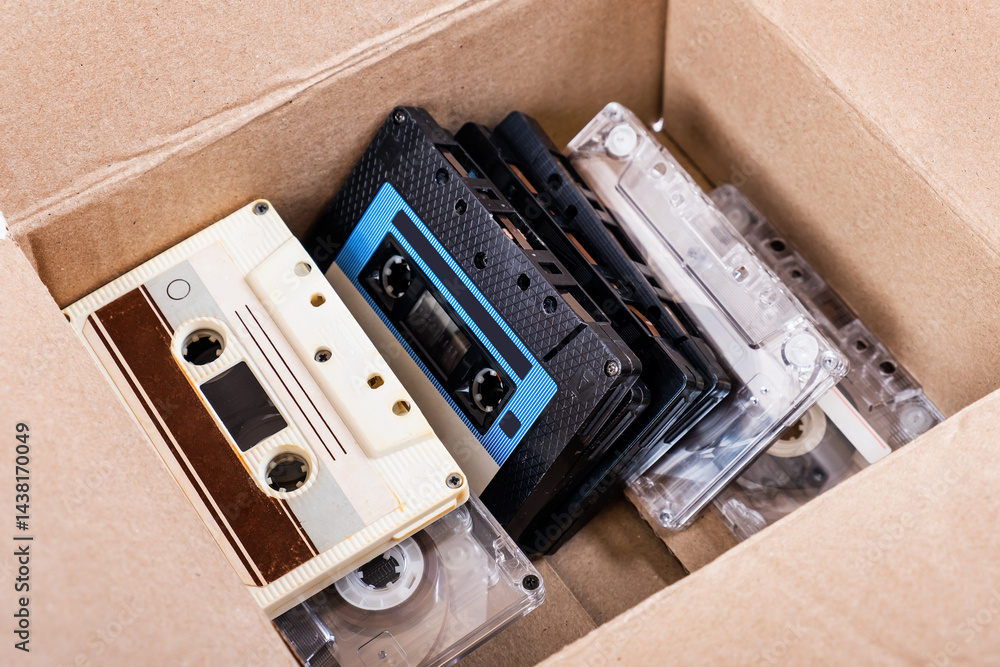 Audio Tape Cassettes in the Box