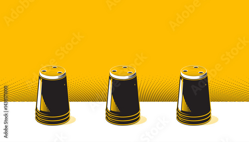 A sport stacking cups. Game and Sports
