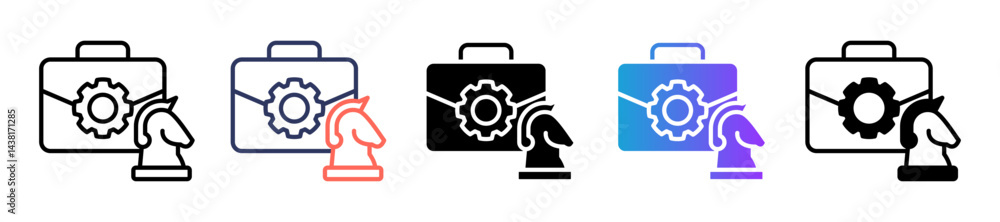 Strategic Planning multiple icon Strategic Planning multiple icon