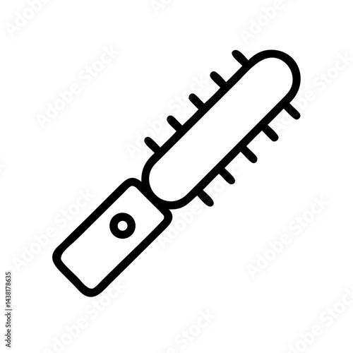 hedge trimmer line art icon vector illustration