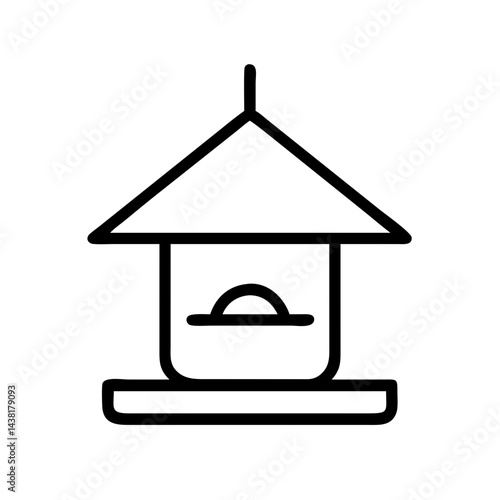bird feeder icon vector illustration
