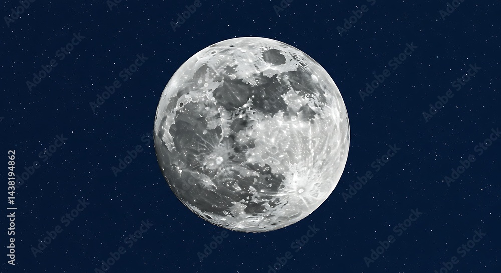 Stunning Full Moon Image: AI-Generated Celestial Art Stunning Full Moon Image: AI-Generated Celestial Art