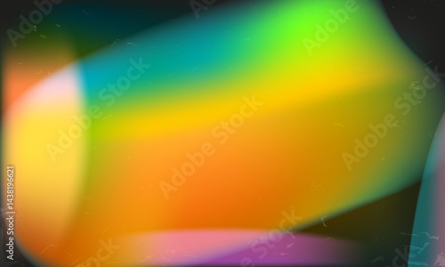 Abstract colorful mesh background with retro film effect, lomo style. Blurred vibrant gradients, light leaks, and subtle texture for vintage nostalgic look.