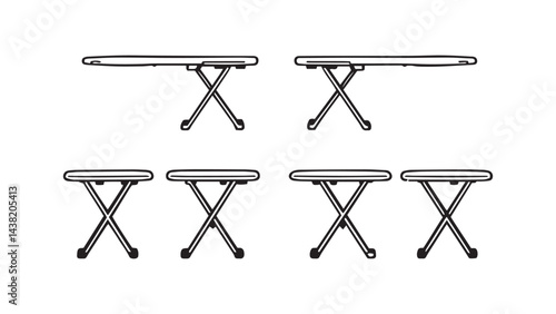 Ironing board line art