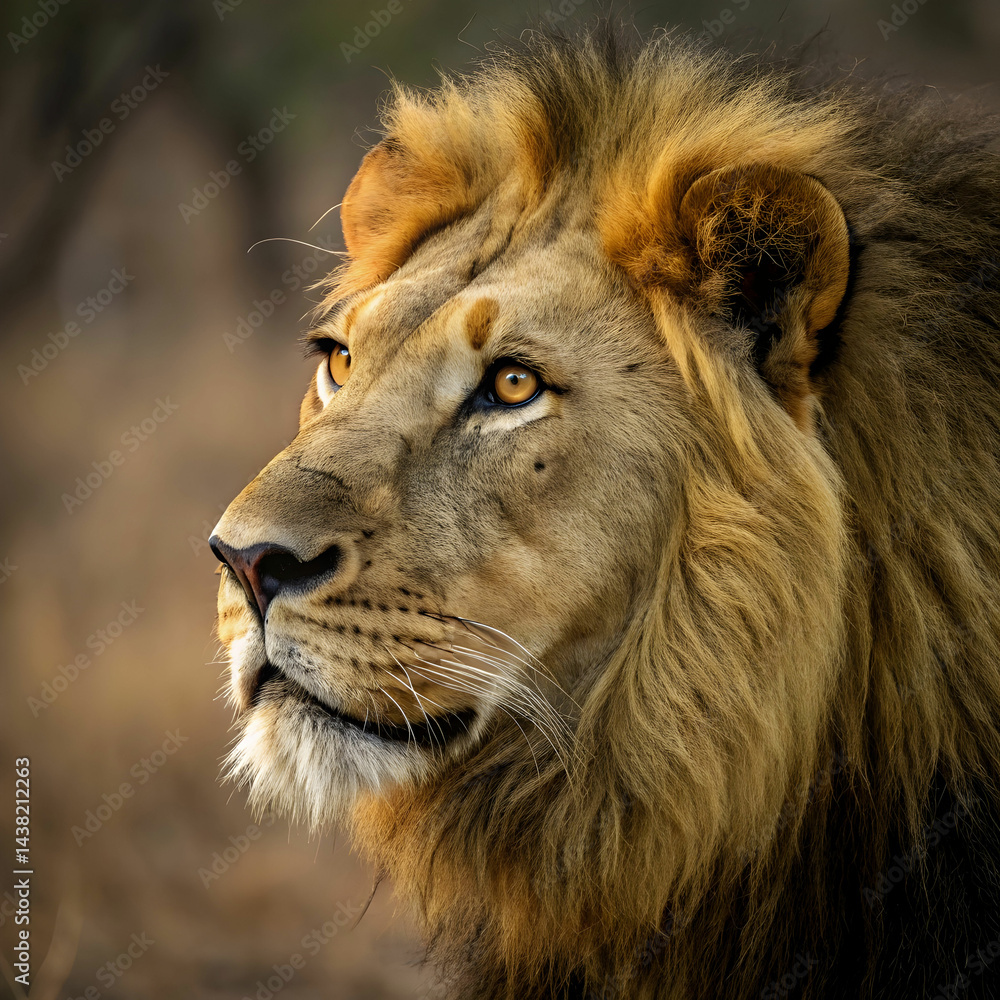 Fototapeta premium close up of a lion