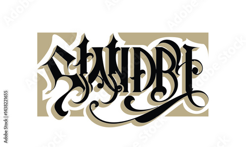 STANDBY lettering custom style design