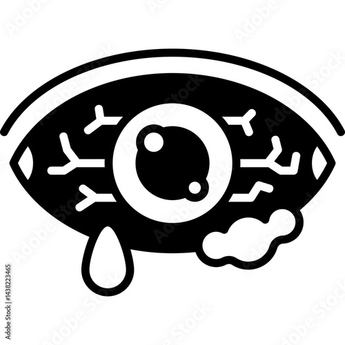 Conjunctivitis glyph icon