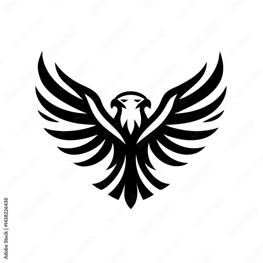 Obraz premium Golden Eagle Logo symbol Icon