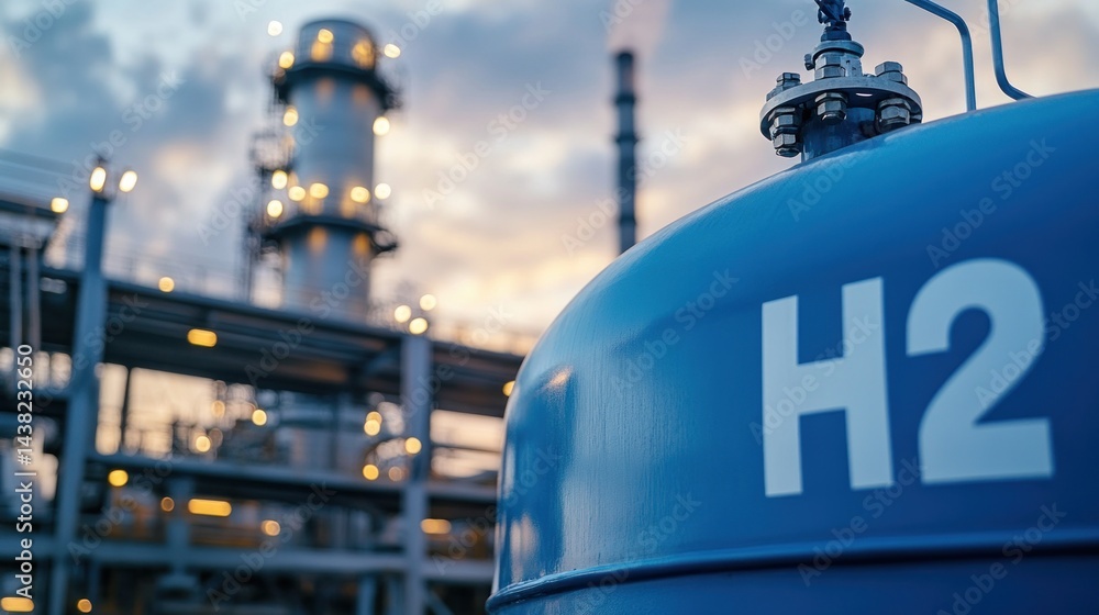 Obraz premium Hydrogen Fuel: The Future of Energy