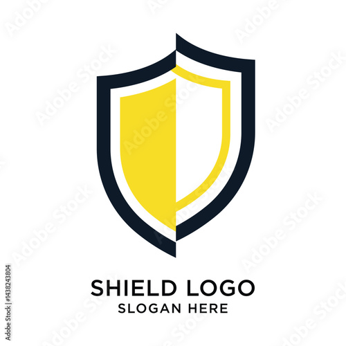 Shield Logo Graphic Design Vector 