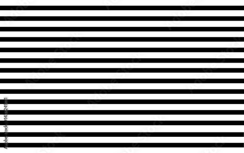 A clean horizontal pattern of evenly spaced black lines on a white background creating a minimalist optical design with visual balance and modern style.	