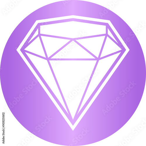 Gradient Outline Diamond