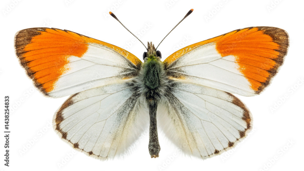 Fototapeta premium Full,Many types of butterflies, isolated transparent background