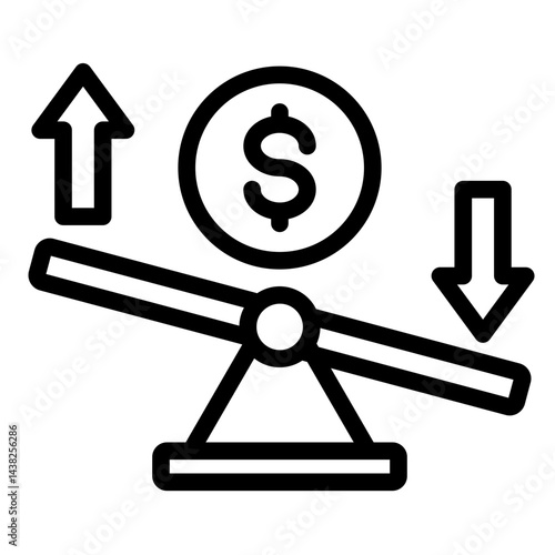 Variable Costs  Icon Element For Design	