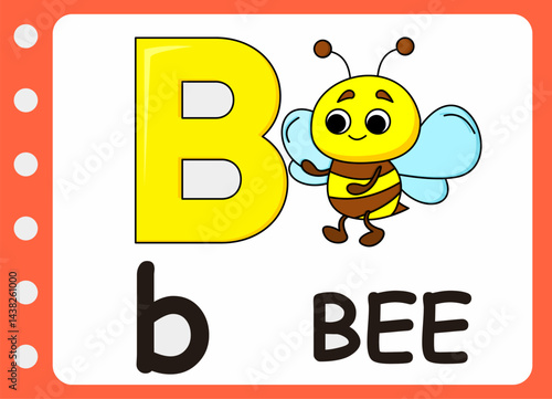 letter B for bee. kids learning game