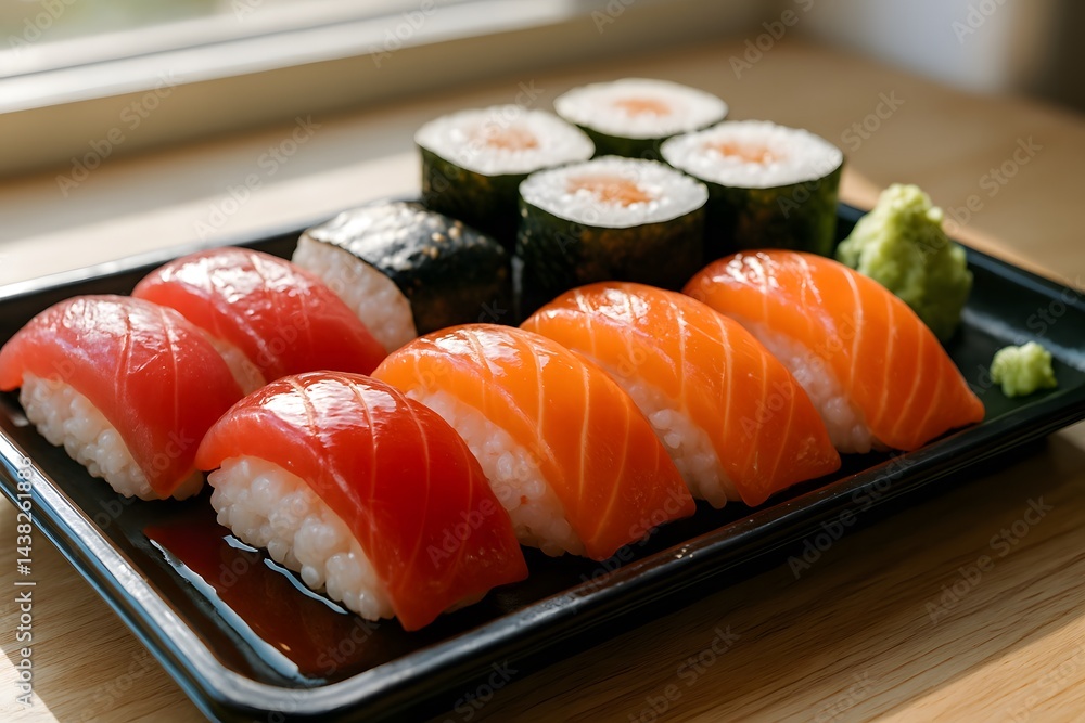 sushi with chopsticks sushi with chopsticks
