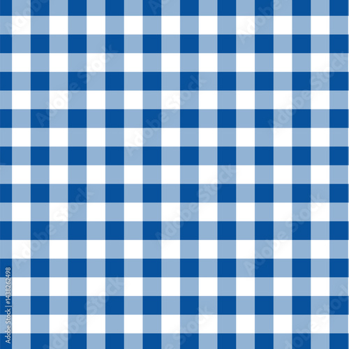 blue color gingham check seamless pattern design
