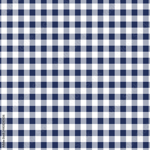 dark blue color gingham check seamless pattern design