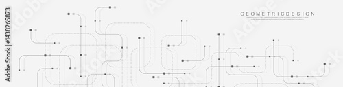 Technology abstract background with circuit board texture. Creative idea AI banner. Internet technology. Tech concept for poster, header, web banner, website, presentation.