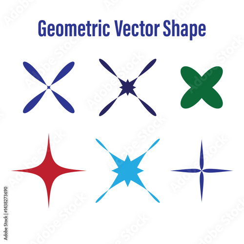 Geometric abstract Circle Shape And Effects Bundle Set.