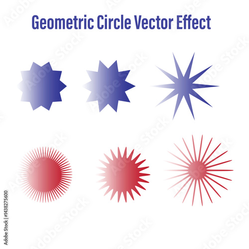 Geometric abstract Circle Shape And Effects Bundle Set.