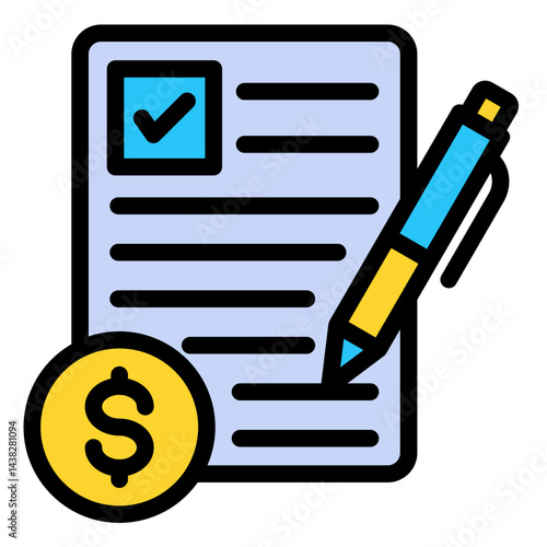 Budget Proposal  Icon Element For Design	