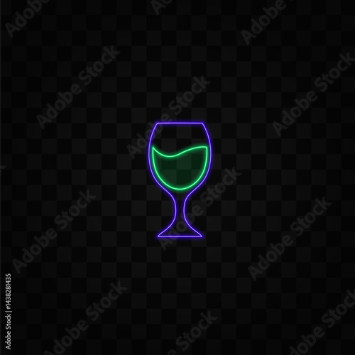 Martini cocktail, beer, soda. Drinks and alcohol-neon style seamless icons..Alcohol cocktail drink icons for menu. alcoholic beverages. cocktail glass.