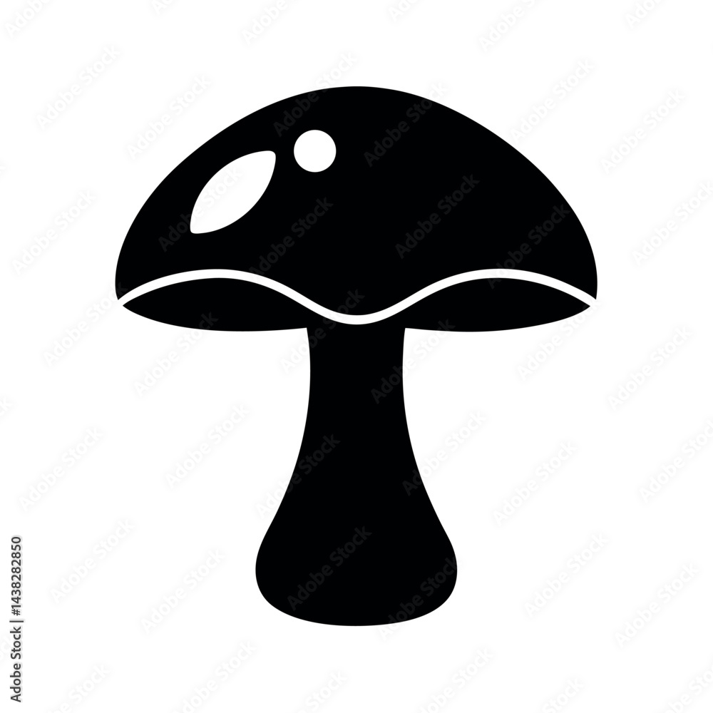 Mushroom Vector Silhouette Illustration Mushroom Vector Silhouette Illustration